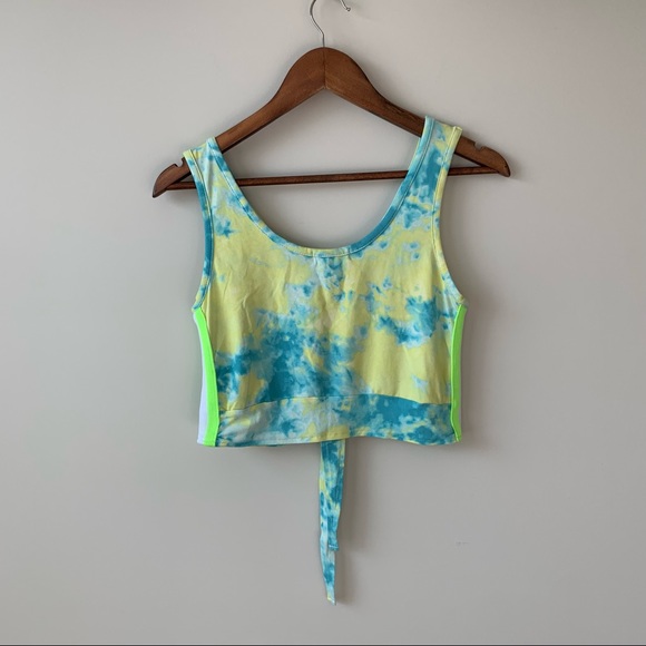 Tie Front Cropped Tank Top - Picture 5 of 5